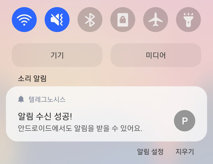 브라우저 알림 허용